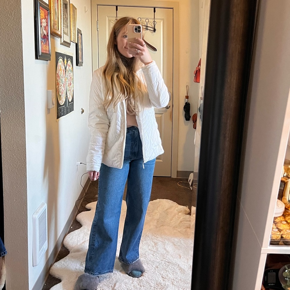 The North Face Reversible White Coat